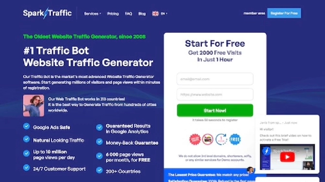 Sparktraffic Review: Boost Your Website Traffic?